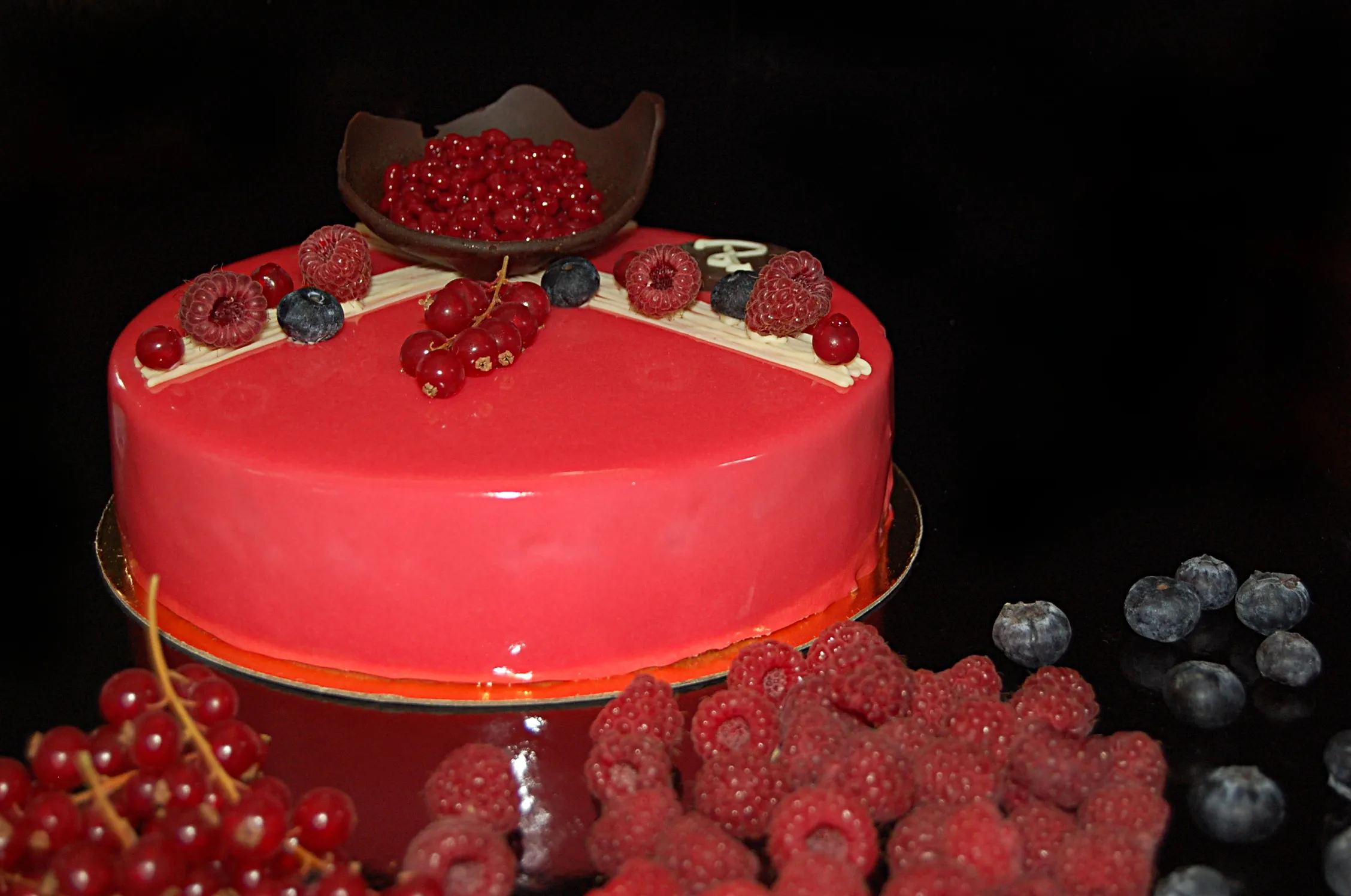 Entremets Bavarois framboises ,